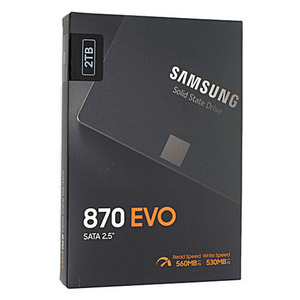 SAMSUNG 2.5インチ SSD 870 EVO MZ-77E2T0B/EC 2TB [管理:1000019810]
