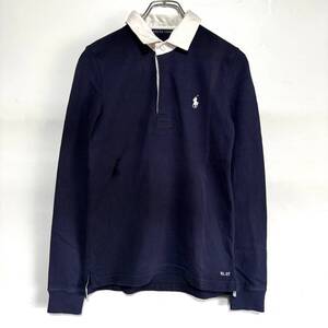 ラルフローレン フェード 色褪せ ダメージ ポロ 90S 古着 vintage ラガーシャツ　　RALPH LAUREN ラバーボタン レディース 雅瀬860