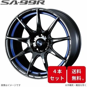 ウェッズ ホイール ウェッズスポーツ SA-99R ヴィッツ 130系 トヨタ 17インチ 4H 4本セット 0073875 WEDS