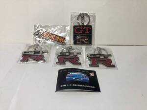 歴代　GT-R メタルキーホルダー　5点セット　R32 R33 R34 KPGC10 PGC10 ニスモ　pmcs