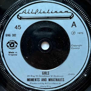 【試聴 7inch】The Moments & The Whatnauts / Girls 7インチ 45 muro koco フリーソウル Ultimate Force Funkmaster Wizard Wiz