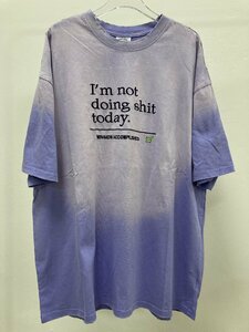 VETEMENTS ヴェトモン slogan-print Cotton T-SHIRT 半袖 Tシャツ グラデーション パープル M 中古 TN 1