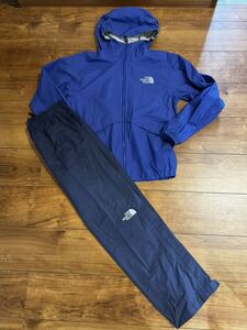 ノースフェイス THE NORTH FACE 上下セット セットアップ 150cm 2.3回着用　美品　レインウェア　カッパ　雨具　防風　子供　ジュニア