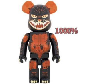 【未開封品】BE@RBRICK ゴジラVSデストロイア版 ゴジラ (メルトダウン/クリアオレンジVer.) 1000％ ベアブリック メデイコムトイ