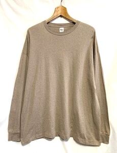 ★美品　Ron Herman California ロンハーマン　オーガニックコットン オーバーサイズ ロングスリーブTシャツ ベージュ M