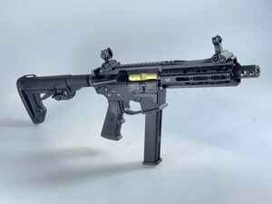 【秋SALE】KingArms製 TWS 9mm ガスブローバック SMG 6インチ BK グロックマガジン使用可能 日本仕様 9㎜AR☆検M16 M4A1 G17 G18