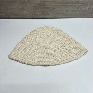  KIJIMA TAKAYUKI キジマタカユキ KN-232802 HAND KNIT SAILOR HAT ホワイト ハンドニットハット sizeF 【中目黒B07】