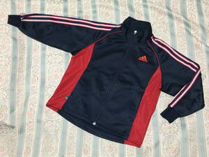 ★USED品★adidas/アディダス　ジャージ上 トレーニングウェア　サイズ130　CLIMALITE