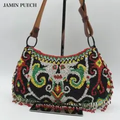 美品✨JAMIN PUECH ジャマンピュエッシュ ハンドバッグ ビーズ レザー