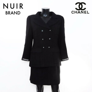 シャネル CHANEL セットアップ Size 46 ツイード ブラック