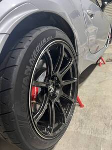 18インチ 9.5j +45 8.5j +45 計4本セット ヨコハマ アドバンネオバ AD09　215/40R18　2３5/40R18 製造年2023　NEOVA　５H100 BRZ GR86