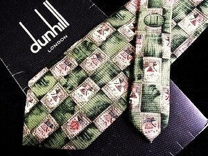 ♪今週の特売980円～♪1481♪良品【dunhill】ダンヒル【象 ゾウ 動物 dロゴ 柄】ネクタイ♪