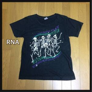 ■RNA■アールエヌエー スカル ロックバンドTシャツ: M☆TA-261