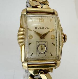 ブローバ BULOVA レクタンギュラー アンティーク ヴィンテージ 手巻き メンズ腕時計 スモールセコンド