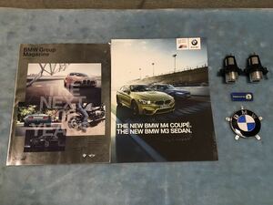 BMW M4 M3 カタログ グループマガジン E90 E91 イカリング用 LEDバルブ 希少なレッド アルミエンブレム付き 送料520円〜