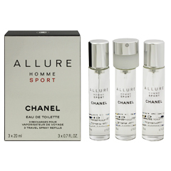 シャネル アリュール オム スポーツ ツイスト (セット) (レフィル) 20ml×3 香水 フレグランス ALLURE HOMME SPORT 3 TRAVEL REFILLS