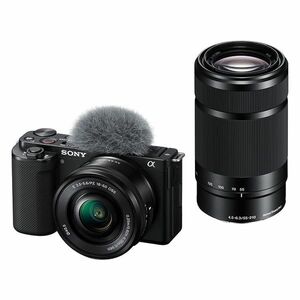 中古 １年保証 美品 SONY VLOGCAM ZV-E10Y ダブルズームレンズキット ブラック