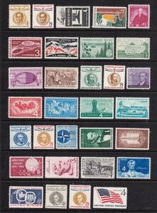 ♪アメリカ・記念切手 1958～1959年 未使用/NH　31種 …… ⑦