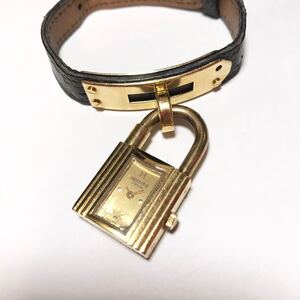 【1円】 時計 HERMES エルメス ケリーウォッチ 南京錠 カデナ QUARTZ クォーツ ゴールド系 2針 腕時計 ウォッチ