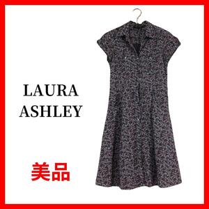 Laura Ashley　ローラアシュレイ　ワンピース　花柄　ノースリ B724