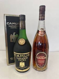 D39-40/1円〜 CAMUS カミュ/NAPOLEON EXTRA ナポレオン エクストラ 容量度数未記載/GRAND グランド VSOP 700ml 40%/2本セット 未開栓