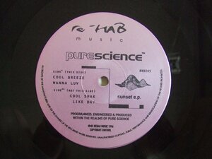 UK盤！12inchS★PURE SCIENCE/SUNSET EP★TECHNO人気盤！