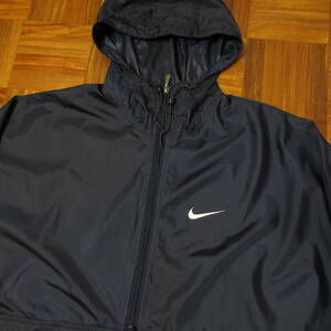 90s　NIKE　ナイキ　ハーフジップジャケット　ネイビー　表記サイズXL　送料410円