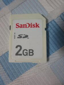 SanDisk SDメモリカード 2GB 白