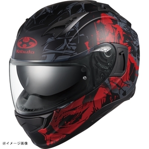 KABUTO(カブト) ヘルメット KAMUI-3 TRUTH カムイ・3 トゥルース カラー:フラットブラック レッド サイズ:L(59-60cm)