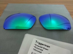 トリガーマン用 カスタム偏光レンズ（9314アジアンフィット不可） GREEN Polarized 新品　Oakley TRIGGERMAN Sunglasses　TRIGGER MAN