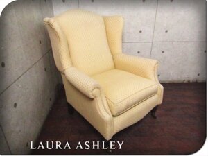 ■LAURA ASHLEY/ローラアシュレイ■イギリス最高級■ウィングバックチェア■エレガント■1P/1人掛けソファ■16万■smm9842k