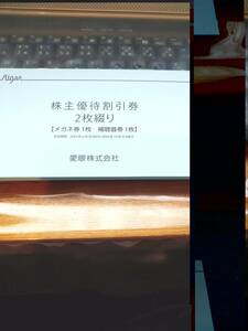 愛眼 メガネ30% 補聴器10% 割引株主優待券(2025/12末迄)