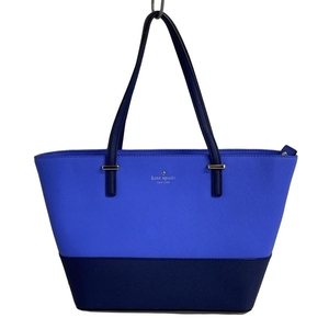 ケイトスペード Kate spade トートバッグ PXRU5318 シダーストリート ミニ ハーモニー レザー ブルー×ネイビー バッグ