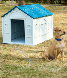 耐久＆丈夫＆実用 高級ペットハウス 水洗い可能 犬小屋 ドッグハウス ペットハウス 腐食しない プラスチック製 三角屋根 大型犬 中型犬