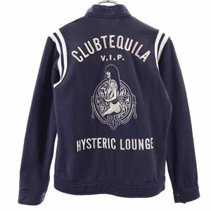 ヒステリック 日本製 ジャージジャケット FREE ネイビー HYSTERIC HYSTERIC GLAMOUR レディース