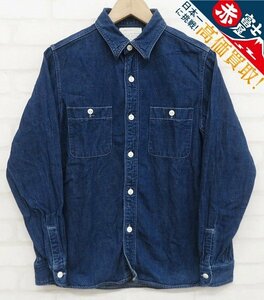 7T5828/フルカウント 4890 デニムワークシャツ FULLCOUNT Denim Work Shirt