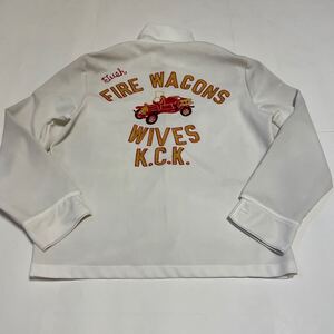 60s カークラブジャケット Lサイズ 70s vintage rockabilly jacket car club ビンテージ ヴィンテージ チェーンステッチ ボーリングシャツ