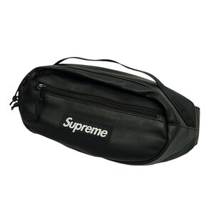 WC925B Supreme シュプリーム 24FW Week11 Leather Waist Bag レザー ウエストバッグ ブラック 牛革 ボディバッグ 24AW /40