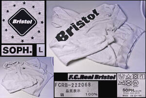 F.C.Real Bristol ★ ブリストル ★ SOPH ★ ソフ ★ FCRB-222068 ★ L ★ パーカー ★ 綿100% ★ ライトグレー ★ 中古品 ★ 紐なし ★