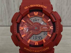 CASIO カシオ G-SHOCK GA-110AC-4AJF ジーショック アナデジ クオーツ メンズ レッド 赤 腕時計