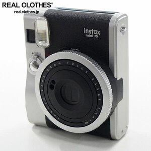 【ジャンク】FUJIFILM/富士フィルム instax mini90 NEO CLASSIC ネオクラシック チェキ ブラック /000