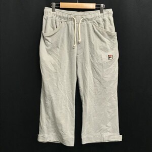 フィラ/FILA★イージーパンツ/クロップド丈【メンズL/股下51cm/グレー/gray】Pants/Trousers◆BH407