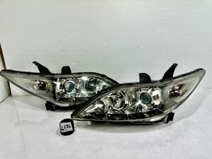 美品 割れ無 点灯OK RR1 前期 エリシオン 純正 HID ヘッドライト 左右セット STANLEY P3877 RR2 RR3 RR4 打刻 00 (F-R3)