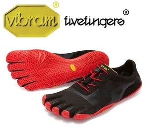 ★ビブラム(Vibram)★5本指シューズ ビブラムファイブフィンガーズ KSO EVO ジム カジュアルシューズ 18M0701 Black/Red M45