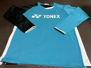 新品YOMEX HEAT黒、水色、白、ロゴ白ストレッチトップス　サイズL