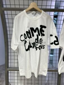 ■激レア■新品タグ付■コムデギャルソン 青山店限定 ロゴ Tシャツ ビッグシルエット■サイズS■唐沢寿明さん着用-■国内直営店正規品