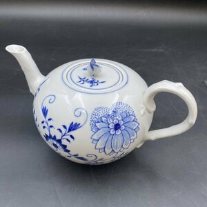 G0327O68 マイセン MEISSEN ブルーオニオン ティーポット 中古 ビンテージ 茶器