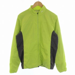 チュース KJUS RADIATION JACKET ゴルフウェア 中綿ジャケット ジップアップ ナイロン 46 XS 黄緑 グレー MG15-D05 /BM メンズ