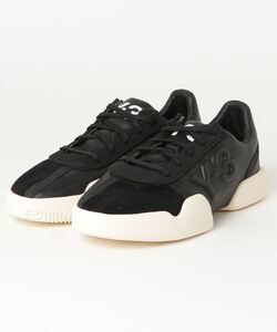 3.9万★美品 名作 Y-3 adidas Yohji Yamamoto YUNU FX0791 ワイスリー ローカットスニーカー 26cm 黒