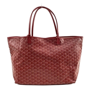 ゴヤール GOYARD トートバッグ サンルイGM レザー レッド MIA020183 美品 バッグ